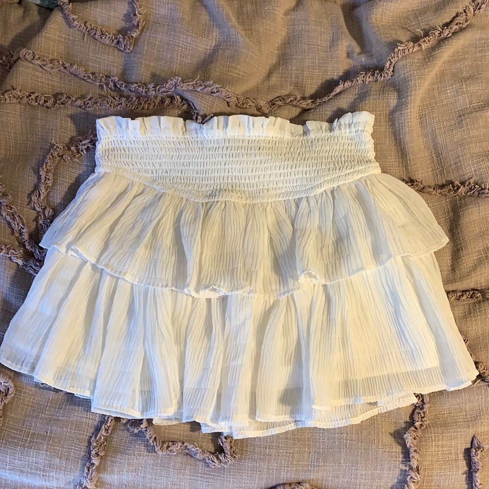 Forever 21 White Mini Skirt